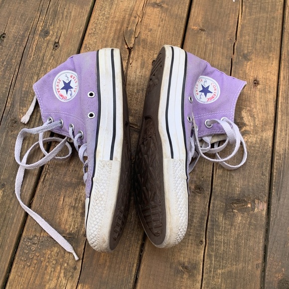 Converse Lavender High-Tops - Picture 2 of 6